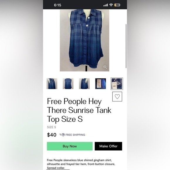 Free people women’s hey there sunrise tank top - Picture 14 of 14